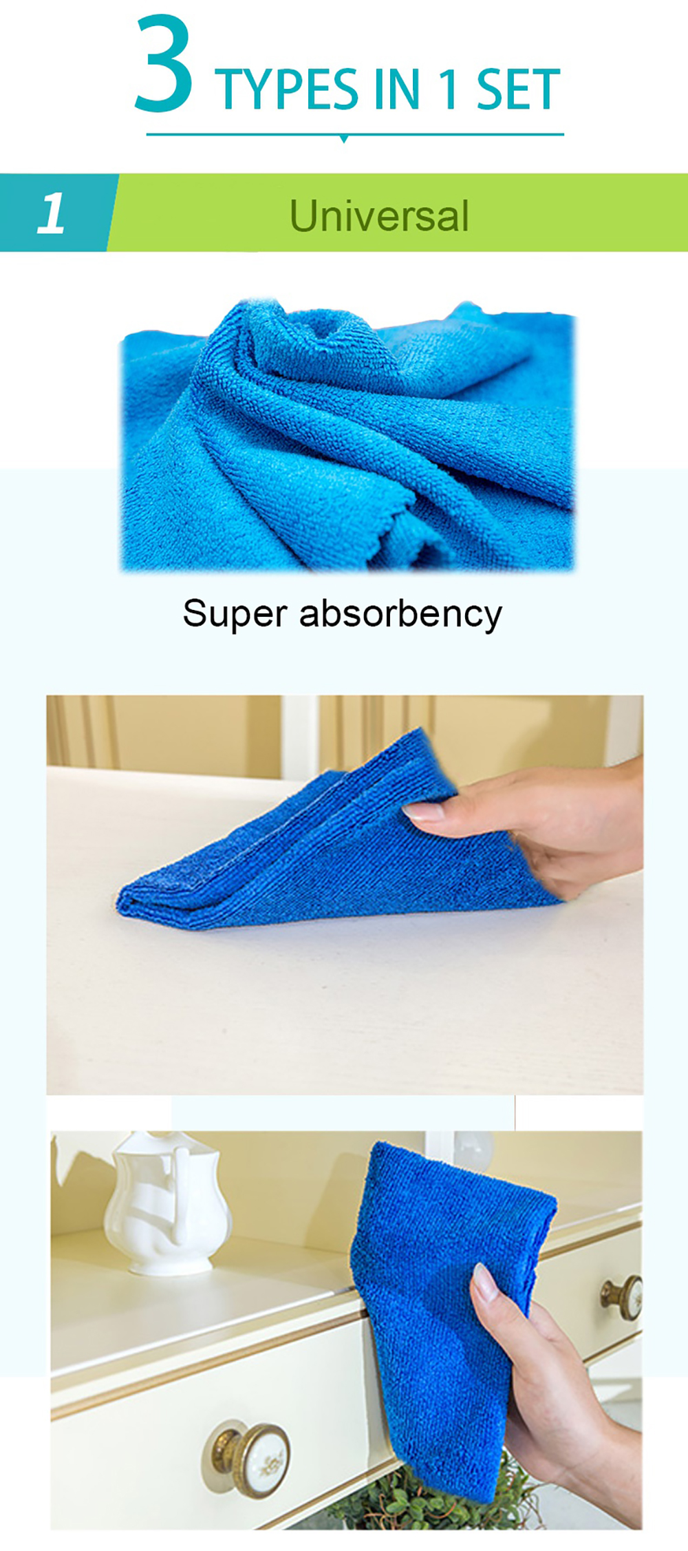 3-in-1 Microfiber Cloth Set-3